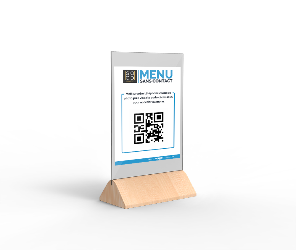 affiche qr code pour solution gestion carte restaurant digitale